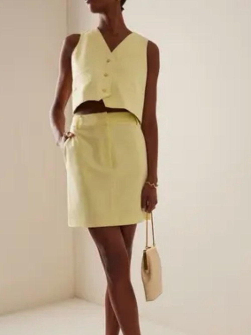 FAVORITE DAUGHTER Tailored Suiting Vest SZ M MSRP$298